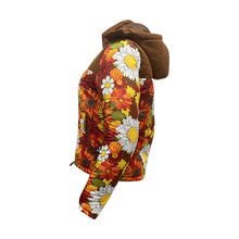 Load image into Gallery viewer, Ladies Contrast Hooded Winter Puffer Jackets