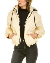 Load image into Gallery viewer, Ladies Cropped Puffer Bomber Jacket