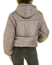 Load image into Gallery viewer, Ladies Cropped Puffer Bomber Jacket