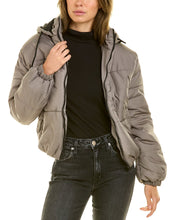 Load image into Gallery viewer, Ladies Cropped Puffer Bomber Jacket