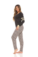 Load image into Gallery viewer, Pant and Baseball T-Shirt Pijama Set