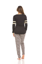 Load image into Gallery viewer, Pant and Baseball T-Shirt Pijama Set