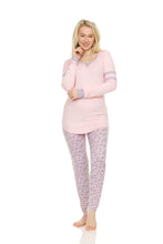 Load image into Gallery viewer, Pant and Baseball T-Shirt Pijama Set