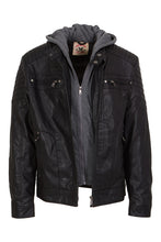 Load image into Gallery viewer, Boys Vegan Leather Updated Moto