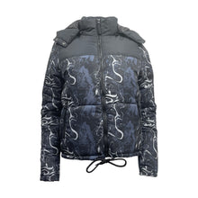 Load image into Gallery viewer, Ladies Contrast Hooded Winter Puffer Jackets