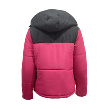Load image into Gallery viewer, Ladies Contrast Hooded Winter Puffer Jackets