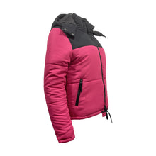 Load image into Gallery viewer, Ladies Contrast Hooded Winter Puffer Jackets