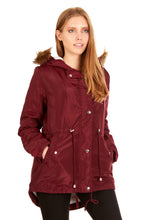 Load image into Gallery viewer, Sherpa Lined Faux Fur Trimmed Hooded Anorak