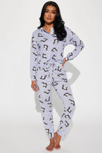 Load image into Gallery viewer, 2pc Henley Top Loungewear Set
