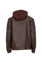 Load image into Gallery viewer, "American Culture" Men's Vegan Leather Updated Sherpa Lined Moto
