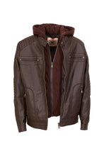 Load image into Gallery viewer, Boys Vegan Leather Updated Sherpa Lined Moto
