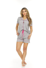 Load image into Gallery viewer, Therapy Short and Short Sleeve Shirt Pajama Set
