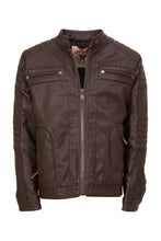 Load image into Gallery viewer, "American Culture" Boys Vegan Leather Moto

