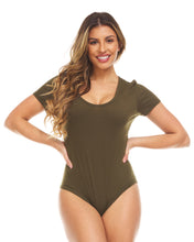 Load image into Gallery viewer, Basic ScoopNeck Short Sleeve Bodysuit
