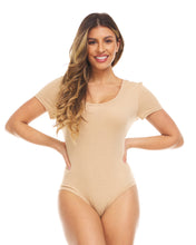 Load image into Gallery viewer, Basic ScoopNeck Short Sleeve Bodysuit
