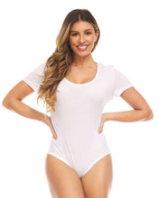 Load image into Gallery viewer, Basic ScoopNeck Short Sleeve Bodysuit
