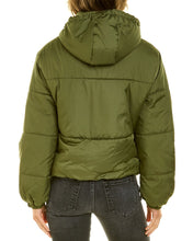 Load image into Gallery viewer, Ladies Cropped Puffer Bomber Jacket
