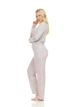 Load image into Gallery viewer, Wide Leg Pant and Long Sleeve Top Pijama Set
