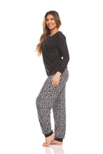 Load image into Gallery viewer, Printed Jogger Pant Pajama Set
