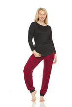 Load image into Gallery viewer, Printed Jogger Pant Pajama Set
