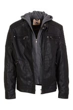 Load image into Gallery viewer, "American Culture" Men's Vegan Leather Updated Moto
