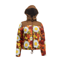 Load image into Gallery viewer, Ladies Contrast Hooded Winter Puffer Jackets
