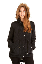 Load image into Gallery viewer, Sherpa Lined Faux Fur Trimmed Hooded Anorak
